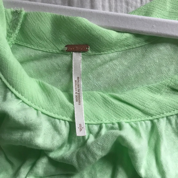 Free people lime green tunic - Picture 3 of 3